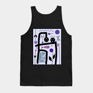 Kids Head to Head Stick Figure Tank Top